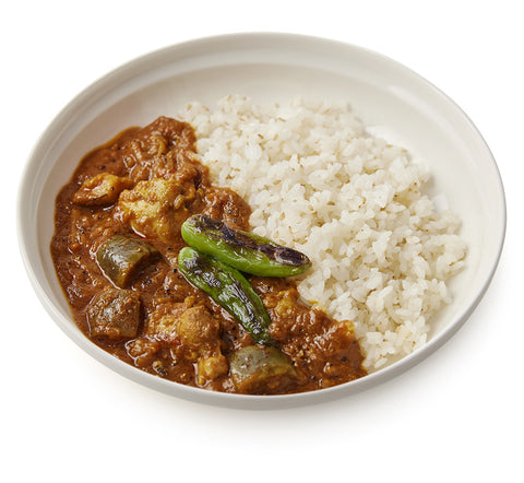 茄子と鶏肉のスパイシーカレー