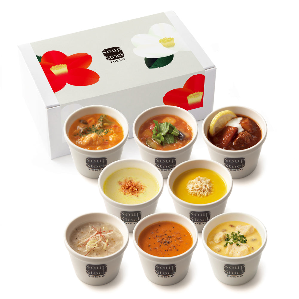 Soup Stock Tokyo 公式】冬の8スープセット 掛け紙（つばき）付｜Soup