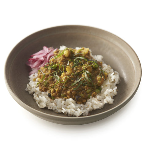 カリフラワーとひよこ豆のスパイシーキーマカレー