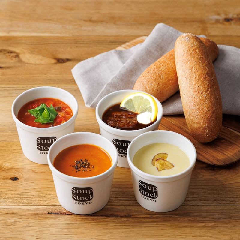 人気のスープと全粒粉ロールのセット/カジュアルボックス｜Soup Stock