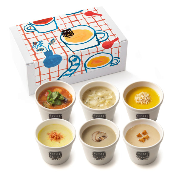 【敬老の日】食べやすさに配慮した6スープセット（掛け紙）