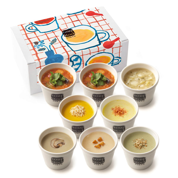 【敬老の日】食べやすさに配慮した8スープセット（掛け紙）