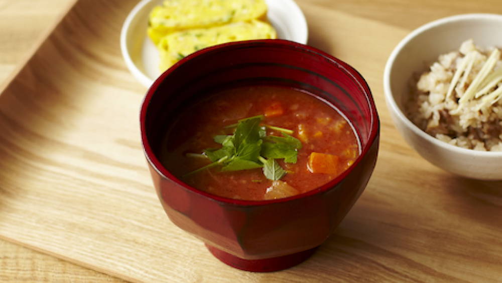 3種根菜のミネストローネ